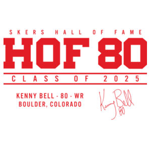 HOF 80 Tee Design