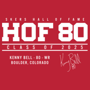 HOF 80 Hooded Long Sleeve Design