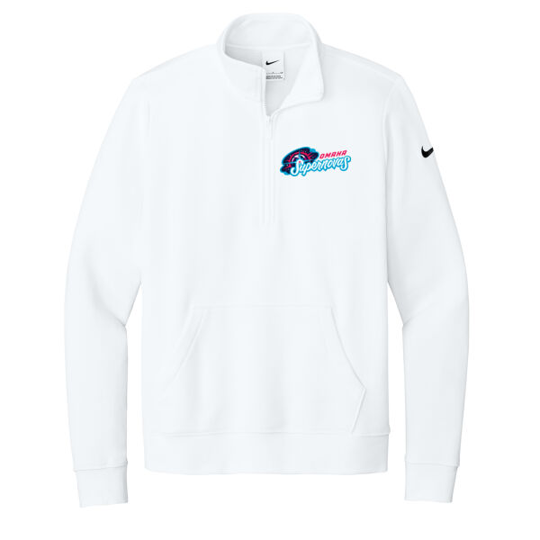Nike Women's Club Fleece Sleeve Swoosh 1/2-Zip Thumbnail