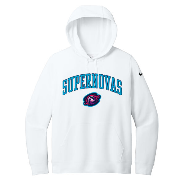 Nike Women's Club Fleece Sleeve Swoosh Pullover Hoodie Thumbnail
